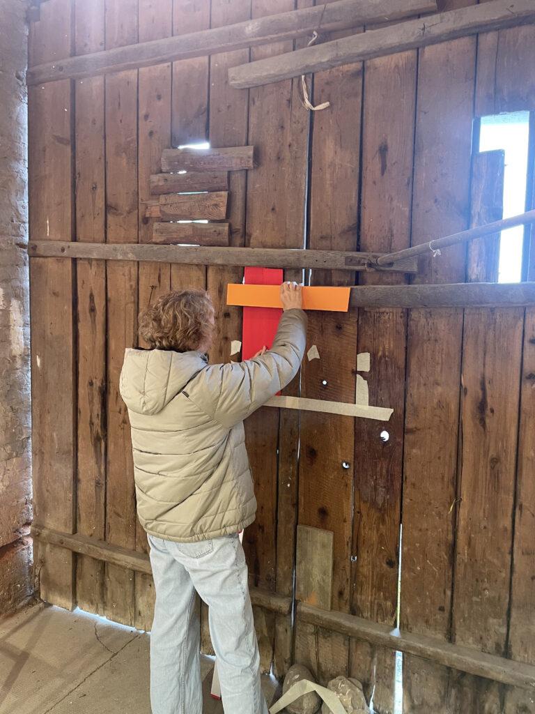 Jutta Obenhuber Ausstellungsaufbau